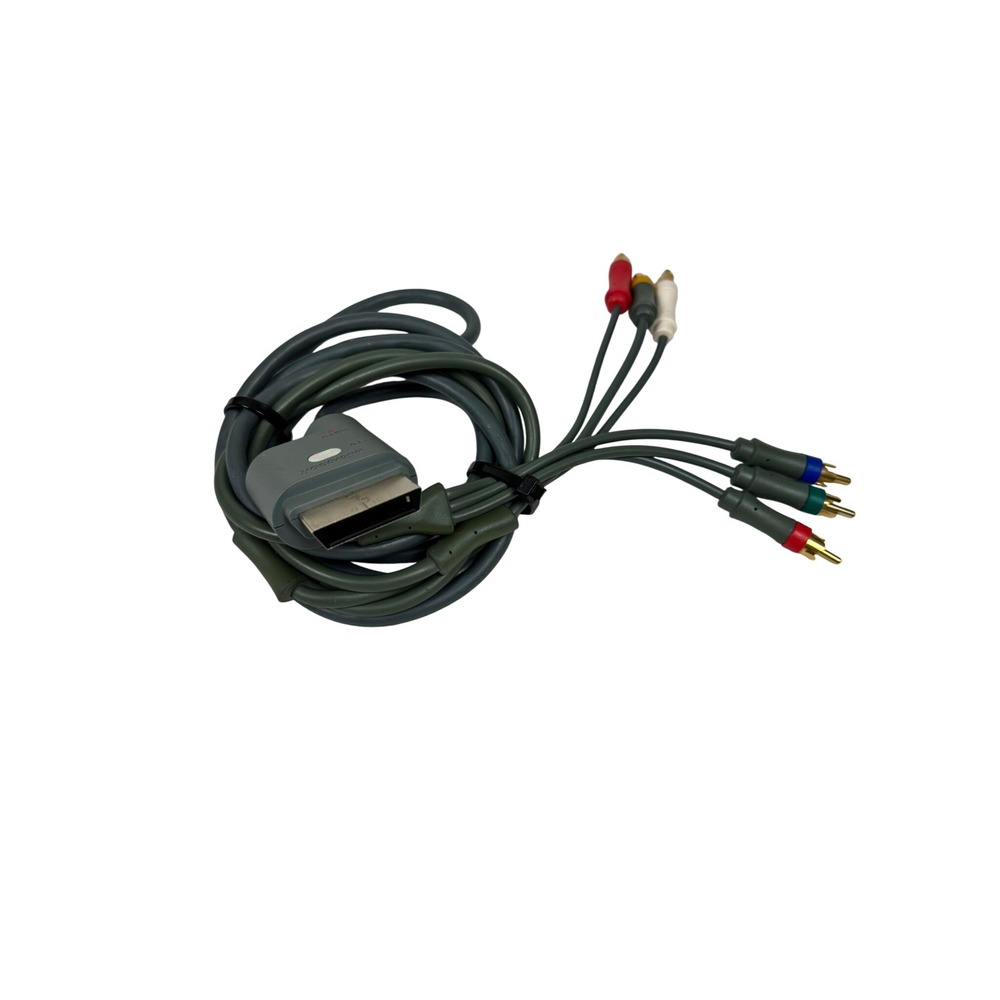 Microsoft Xbox 360 HDTV Component AV Cable OEM Grey HD RCA Adapter Cord